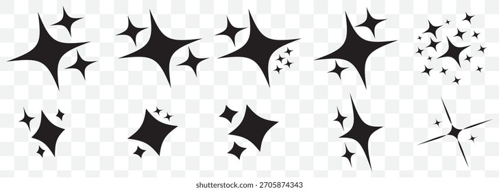 Conjunto de icono de generación de IA. AI estrella brillante con icono cuadrado. Tecnología de inteligencia artificial y concepto de aprendizaje automático. Símbolo de Generar para aplicación y Web. Ilustración vectorial. EPS 10.