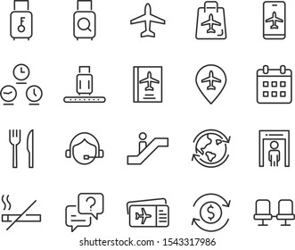 set of air port icons,travel, transport, plane