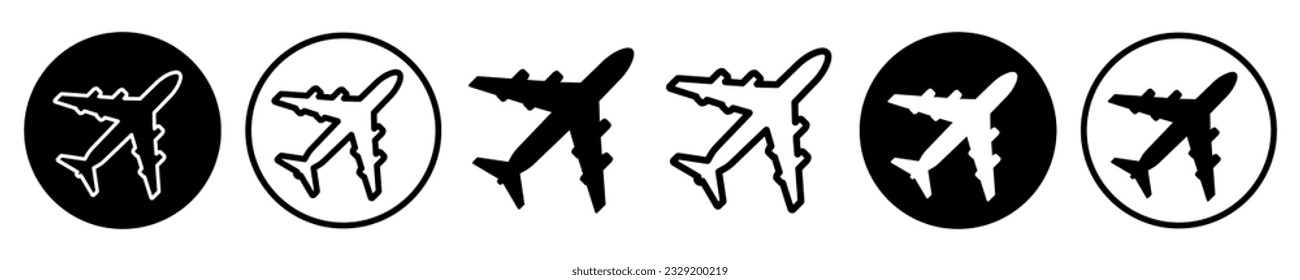 Symbol für die Flugzeugebene festlegen, Zeichen für die Sammelebene - Vektorgrafik