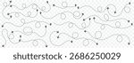  A set of airplane silhouettes with dotted flight paths, representing travel routes and aviation movement. Perfect for flight-related designs, trip planning concept on Transparent Background. EPS 10.