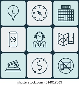 Set Of Airport Icons On Operator, Call Duration And Forbidden Mobile Topics. Editable Vector Illustration. Includes Payment, Transfer, Road And More Vector Icons. Set Of Airport Icons On Operator, Call Duration And Forbidden Mobile Topics. Editable Vector Illustration. Includes Payment, Transfer, Road And More Vector Icons.