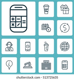 Set Of Airport Icons On World, Hotel Construction And Appointment Topics. Editable Vector Illustration. Includes Time, Takeaway, Math And More Vector Icons.