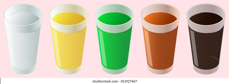 Set of alcohol shots