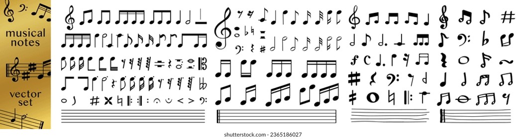 Notação musical .ai Royalty Free Stock SVG Vector