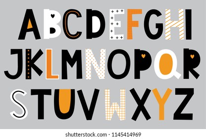 Set of Alphabet design