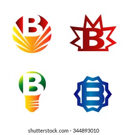 Set of alphabet symbols and elements of letter B
