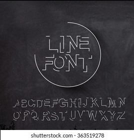 Set of Alphabet Text Design