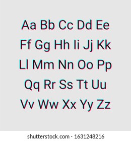 set of  alphabet vector