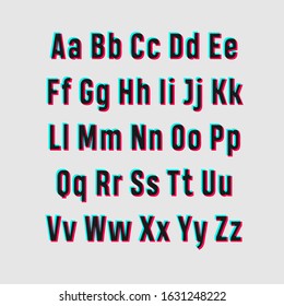 set of  alphabet vector