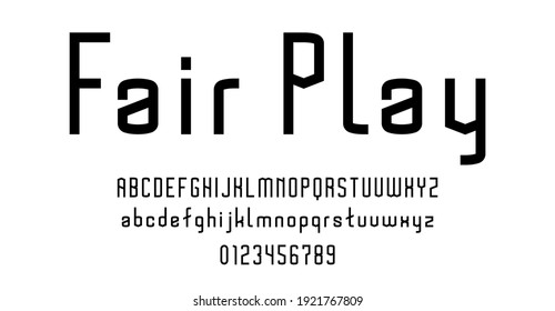 Set of alphabets font letters and numbers modern vector illustration