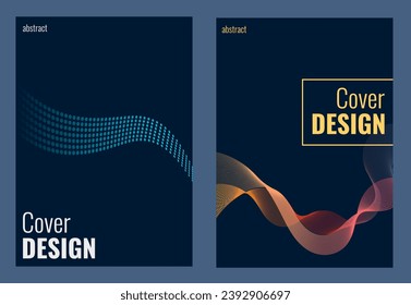 Conjunto de un sorprendente fondo abstracto para tu diseño de portada, libro, volante, folleto y más