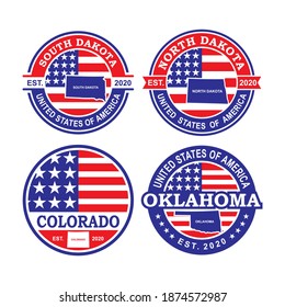A Set Of America Vector , A Set Of Country Logo