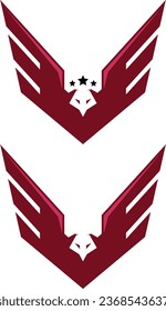 a set of american eagle icons