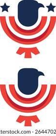 a set of american eagle icons