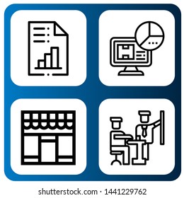 Set of analytics icons such as Analytics, Statistics, Market, Development , analytics