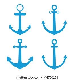 Set of anchors. Vector illustration