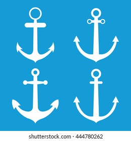 Set of anchors. Vector illustration