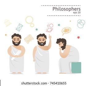 Set of ancient Greek philosophers