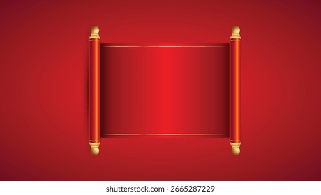 Conjunto de ilustrações de vetor de pergaminhos antigos
