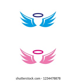 a set of angel icons