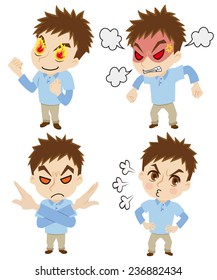 Set of the angry young man