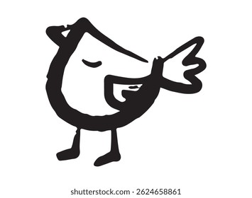 set of an Animal Bird Child Drawing