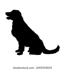 Set Animal Dog Puppy Shape Silhouette Vector EPS PNG Clip Art No Transparent Background 