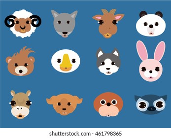 set animal face