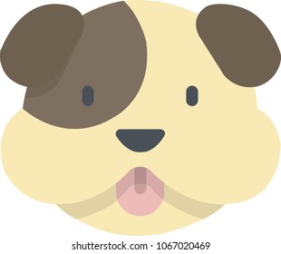 Set of animal faces. Vector illustration.