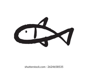 set of an Animal Fish Child Drawing