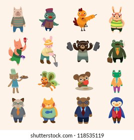 set of animal icons