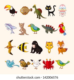 set of animal icons