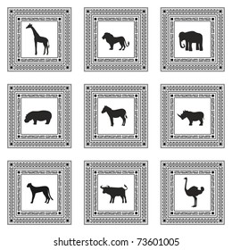 Set of animal icons