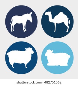 set animal manger design