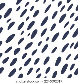 Set of animal pattern for textile design. Seamless pattern of dalmatian or cow spots. Natural textures. Random spots hand-drawn. svg