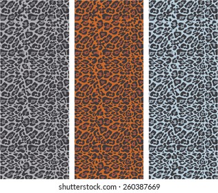 Set of Animal Print Seamless Patterns