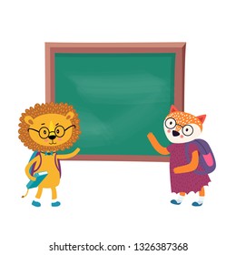 
set of animal pupils, students