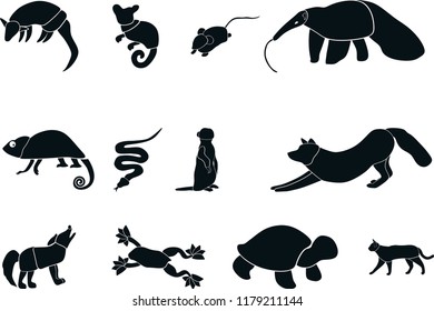 Set of Animal Silhouettes