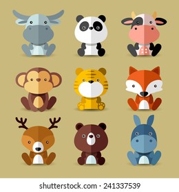 Set of animal vectors