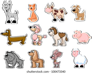 Set of animals