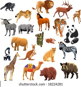 set of animals