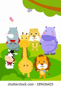 set of animals