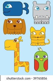set of animals