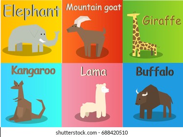 Set of animals