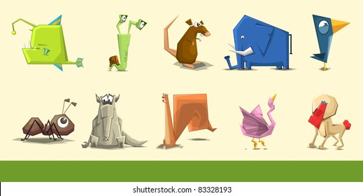 set of animals