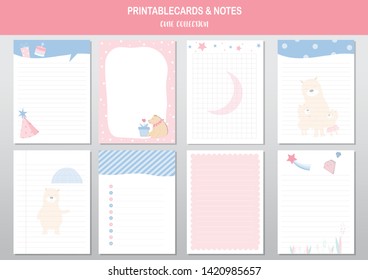 Set of animals and cute vector cards,bears,baby shower,printable,  tags,cards,templates,Notes, Stickers, Labels,Scrap booking, Congratulations, Invitations,Vector illustrations
