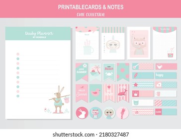 Set of animals and cute vector cards,bears,baby shower,printable,  tags,cards,templates,Notes, Stickers, Labels,Scrap booking, Congratulations, Invitations,Vector illustrations.