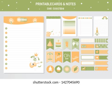 Set of animals and cute vector cards,dog,baby shower,printable,  tags,cards,templates,Notes, Stickers, Labels,Scrap booking, Congratulations, Invitations,Vector illustrations