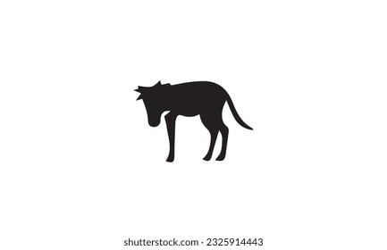 set of animals icon black simple flat on white background