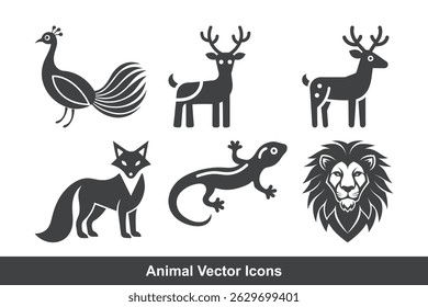 Set Animals icon vector file